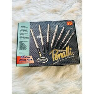 New‎ Old Stock Open Box PENALLI 6 + 1 Pen Collection w/ 65 Piece Refill Pack